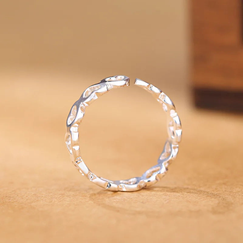 Forever Yours: Sterling Silver Heart Ring